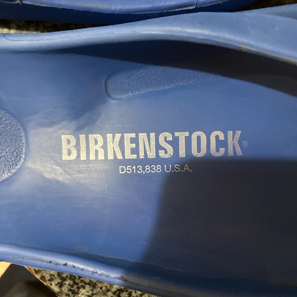 Birkenstock Arizona EVA sandals in Blue Size 8 EUC - Picture 6 of 9